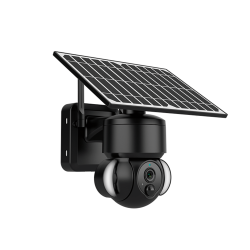 WiFi udendrs PTZ solcelle kamera 3MP sort