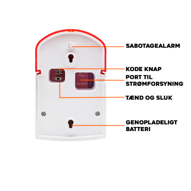 Sirene udendrs 120dB