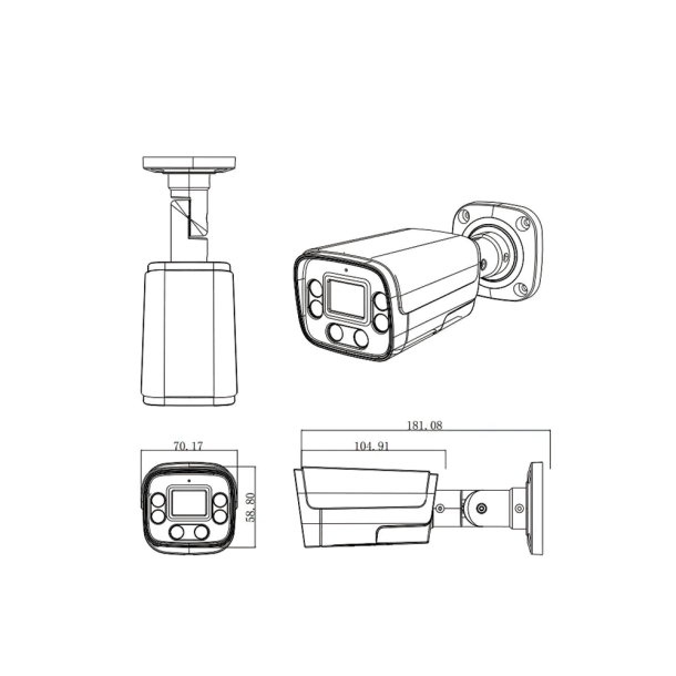 WiFi Bullet Kamera 5MP Udendrs
