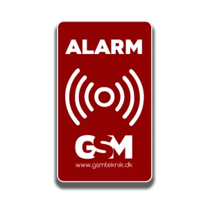 Alarmmrke 6x10 cm dobbeltsidet