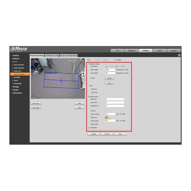 Dahua PTZ kamera m/persontller 4MP DEMO