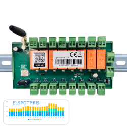 GSM elspotprismodul 8-kanals (DIN)