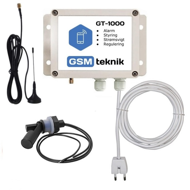 GT1000 GSM styring 230V m/vskedetektor