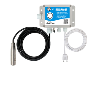 GSM tankmler m/5m tryktransmitter 230V (IP65)