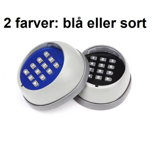 Trdlst tastatur batteridrevet m/2 kanals rel 433MHz Bl&aring;