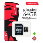 micro sdxc kort madapter 64gb uhs i class 10 kingston