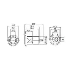 Elektronisk ON/OFF nglekontakt med ls
