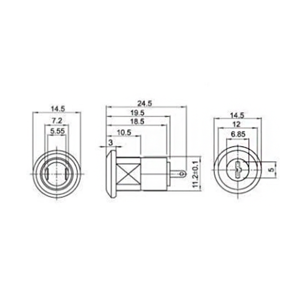 Elektronisk ON/OFF nglekontakt med ls