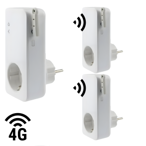 GSM stikkontakt T420 4G m/2 stk. T20 slaver