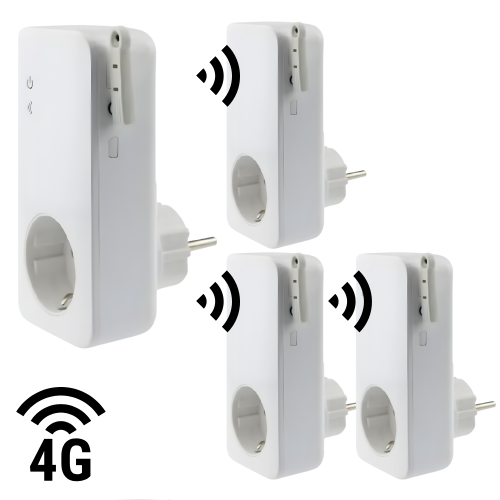 GSM stikkontakt T420 4G m/3 stk. T20 slaver