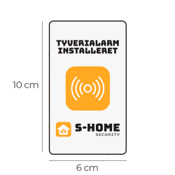 10 stk. Alarmmrker 6x10 cm dobbeltside