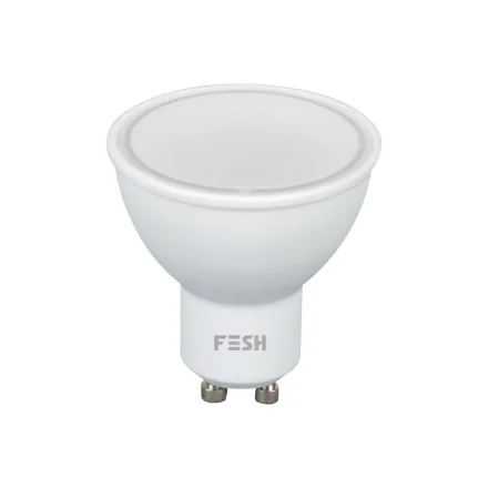 FESH GU10 LED-spotp�re med hvid finish