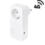 4G GSM-styring Simpal 420, hvid stikkontakt med kontrolknapper