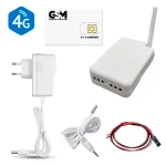 Alde varmestyring GSM-modul med simkort, adapter og 4G-ikon