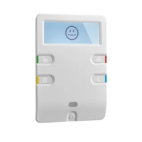 Hvidt Ava Pro alarmkeypad med touch-knapper og display