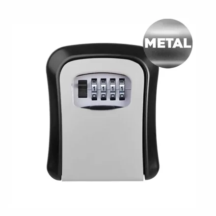 N�gleboks med kodel�s i robust metal