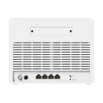 Bagside af Cudy 4G LTE WiFi router med LAN-porte og tilslutninger