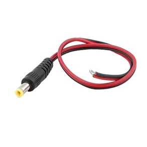 DC-str�mstik med r�dt og sort kabel, 30 cm