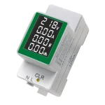 DIN-skinne str�mm�ler med display for sp�nding, str�m, effekt og forbrug
