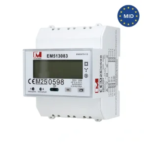 3-faset energim�ler til DIN-skinne med display og MID-godkendelse