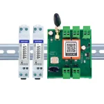 Energioptimering med GSM-modul og to energim�lere p� DIN-skinne