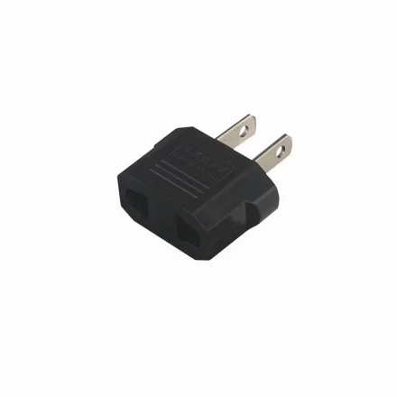 Rejseadapter EU til US stik, sort