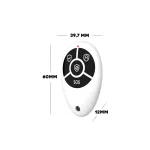 Fjernbetjening til alarm set forfra med m�l 39,7 x 60 x 12 mm