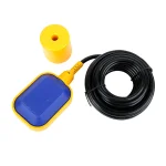 Flydekontakt med gult modv�gtslod og 10 meter kabel