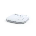 Hvid iBeacon set fra siden i vinklet perspektiv