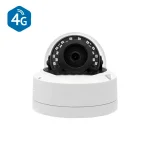 4G dome overv�gningskamera i hvid udf�relse, set forfra