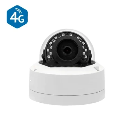 4G dome overv�gningskamera i hvid udf�relse, set forfra