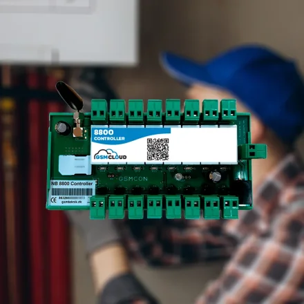 GSM 8800 controller til styring monteret p� installation