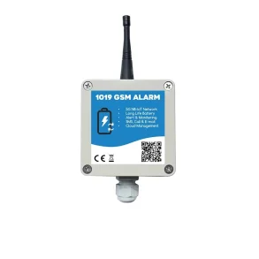 1019 GSM alarm i hvid kapsling med antenne