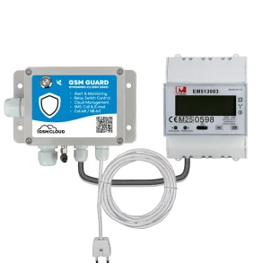 GSM energim�ler 1000 Pro med Modbus el-m�ler og tilslutningskabler
