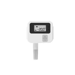 GSM Cloud BLE temperatursensor med display og indbygget f�ler, set forfra