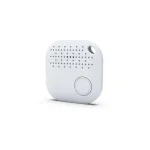 Hvid iBeacon i kompakt kvadratisk design med hul til n�glering