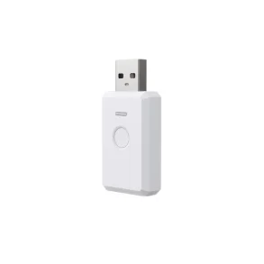 Hvid USB-gateway til iBeacon med indbygget knap