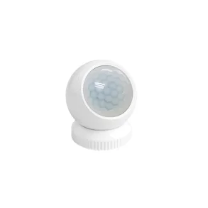 Rund PIR-bev�gelsessensor med lyssensor og BLE p� fod
