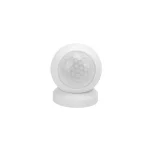 Rund PIR-bev�gelsessensor med lyssensor og BLE, set forfra