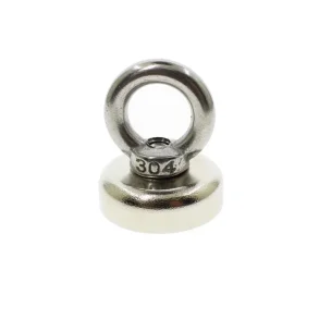 Neodym-magnet med ring, 25 mm