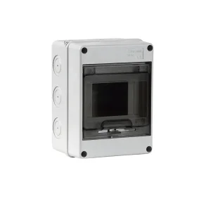 Marlanvil 5-modul DIN-kapsling i IP65 med gennemsigtigt l�g