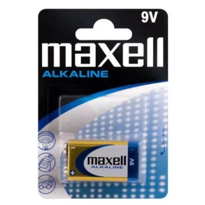 Maxell Alkaline 9V batteri i blisterpakning
