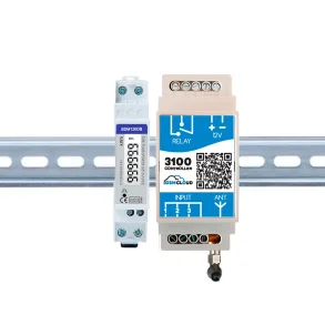 NB-IoT energim�ler modul med kWh-m�ler p� DIN-skinne