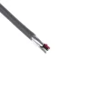 Parsnoet kabel med afisoleret ende og synlige ledere