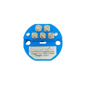 PT100 temperaturf�ler med bl�t kredsl�b, 12V og m�leomr�de 0-200 grader