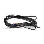 PT100 temperaturf�ler med 5 meter kabel, set fra siden