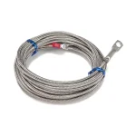 PT100 temperaturf�ler med ringsko og flettet st�lkabel, 5 meter