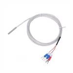 PT100 temperaturf�ler sensor med metalspids og tilslutningskabel