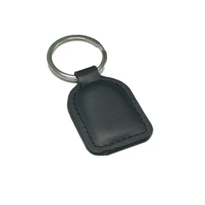 RFID-n�glebrik i sort l�der med n�glering, 125kHz