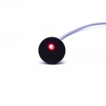 Sort RFID-l�ser med r�d LED og tilsluttet kabel